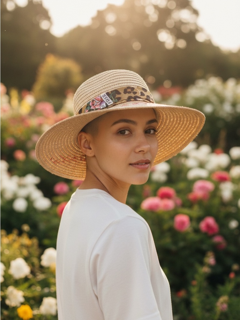 Ed Hardy Floppy Straw Sun Hat NWT